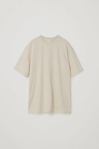 Cos Relaxed-fit T-shirt In Beige