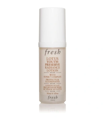 Fresh Lotus Youth Preserve Face Lotion In White