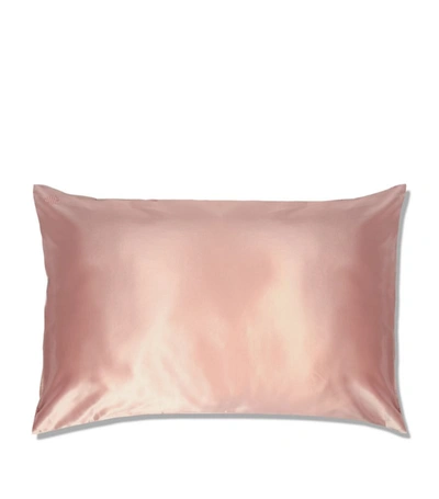 Slip Queen/standard Pure Silk Pillowcase In Desert Rose