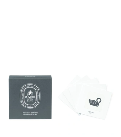 Diptyque L'ombre Dans L'eau Perfumed Stickers (pack Of 5) In White