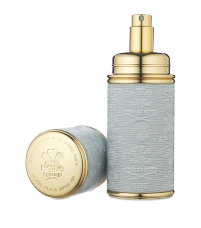 Creed Embossed Leather Atomiser (50ml) In White