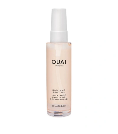 Ouai Rose Hair And Body Oil (98.9g) In White