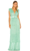 Sabina Musayev Skylar Gown In Mint