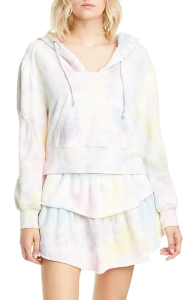 Loveshackfancy Kirby Tie Dye Crop Hoodie In Unicorn ModeSens