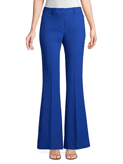 Elie Tahari Anna Crepe Flared Pants In Fresh Pearl