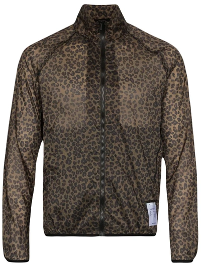 Satisfy Rip Leopard-print Ripstop Running Jacket In Green