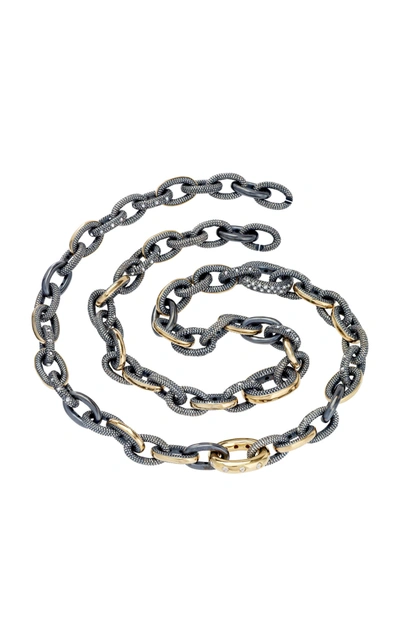 Moritz Glik Women's 18k Gold; Blackened Silver And Diamond Necklace