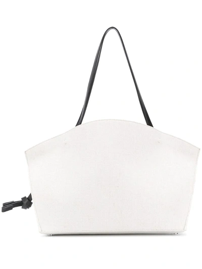 Aesther Ekme The Beach Cabas Knot Detail Tote Bag In White