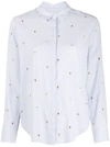 Rails Taylor Embroidered Citrus Striped Button-down Shirt