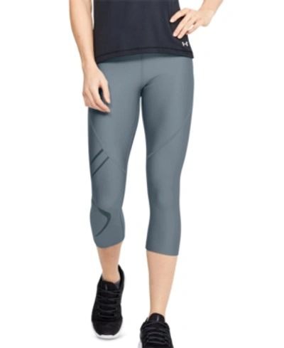 Under Armour Women's Heatgear Graphic Capri Leggings In Hushed