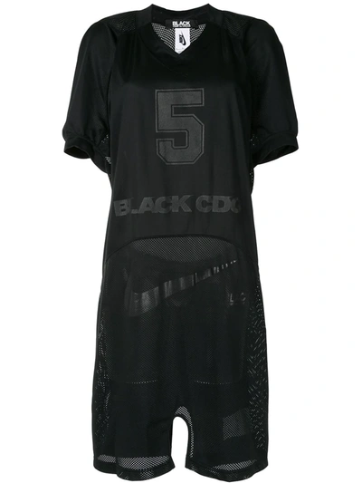 Pre-owned Comme Des Garçons Basketball Jersey Dress In Black