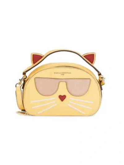 Karl Lagerfeld Women's Maybelle Choupette Cat Top-handle Bag In Black Gold