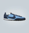 Nike Low Top Waffle Racer Sneakers In Light Armory Blue/ Obsidian