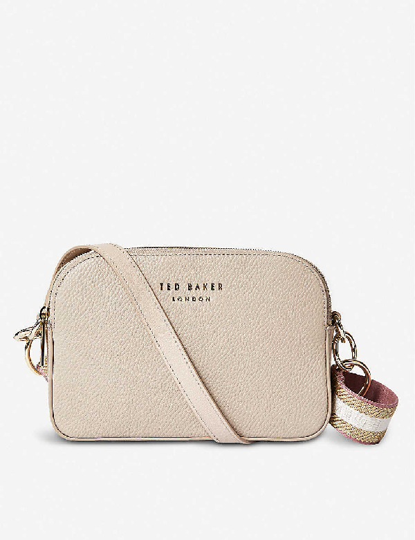 Ted Baker Amerrah Grained Leather Camera Bag In Taupe | ModeSens