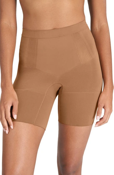 Spanx Oncore Firm Control Mid-thigh Shaper In Nude