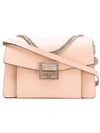 Givenchy Small Leather Gv3 Cross Body Bag In Nude