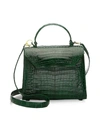 Nancy Gonzalez Women's Large Lexi Crocodile Top Handle Bag In Kelly Green