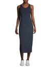 Eileen Fisher Women's Jersey Midi Dress In Midnight