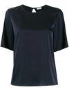 Filippa K Relaxed Short-sleeve Blouse In Blue