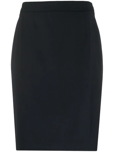 Filippa K Slim-fit Pencil Skirt In Blue