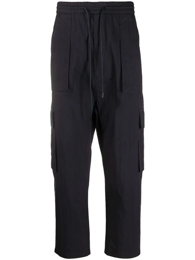 Juunj Straight-leg Cargo Trousers In Blue