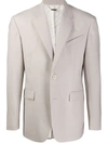 Givenchy Single-breasted Tailored Blazer In Grey