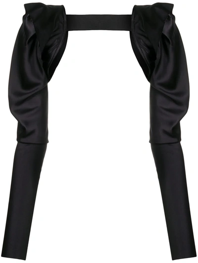 Vera Wang Bolero Style Silk Jacket In Black