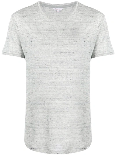 Orlebar Brown Linen Basic T-shirt In Grey
