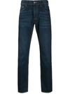 Michael Kors Jeansy Mid-rise Slim Jeans In Blue
