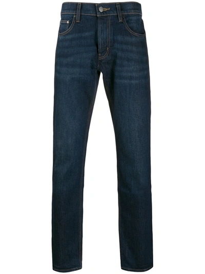 Michael Kors Jeansy Mid-rise Slim Jeans In Blue