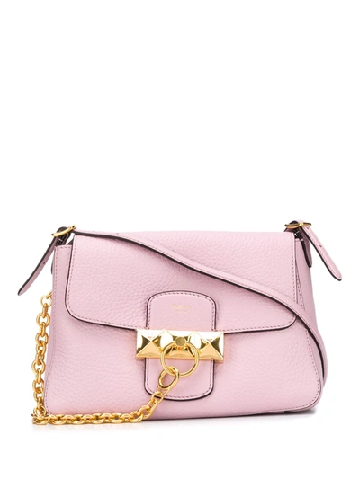 Mulberry Keeley Mini Hammered Leather Bag In Pink