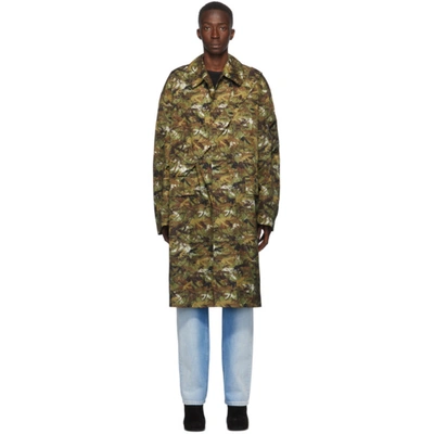 Random Identities Camouflage-print Single-breasted Coat