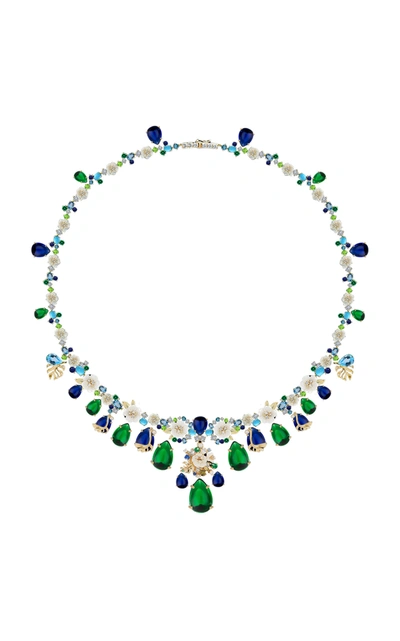 Anabela Chan Women's Paradise Emerald 18k Gold Vermeil Necklace In Multi