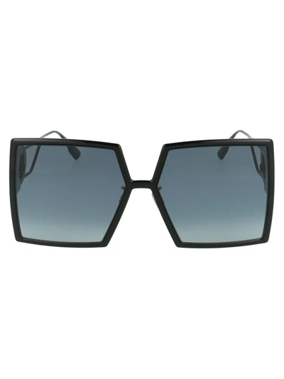 Dior Eyewear 30montaigne Square Frame Oversize Sunglasses In Black