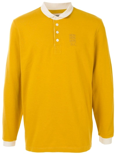 Kent & Curwen Logo Embroidered Polo Shirt In Yellow