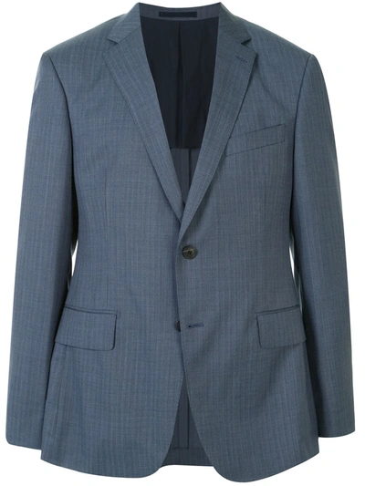 Kent & Curwen Striped Two-piece Suit In Blue