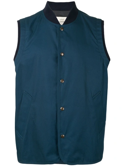 Kent & Curwen Slim-fit Gilet Jacket In Blue