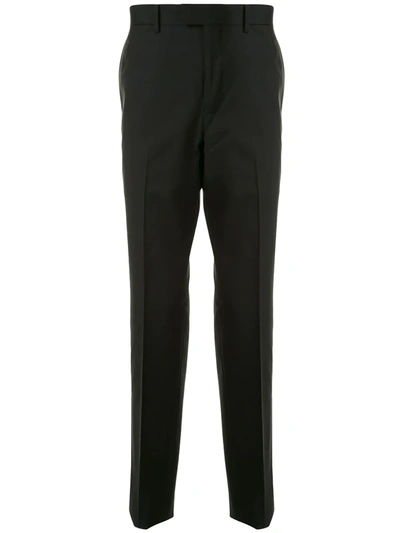Kent & Curwen Straight Leg Tailored Trousers In Black