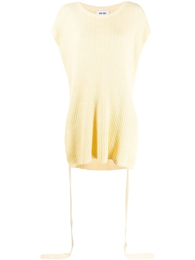 Each X Other Slized Chunky-knit Jumper In Yellow