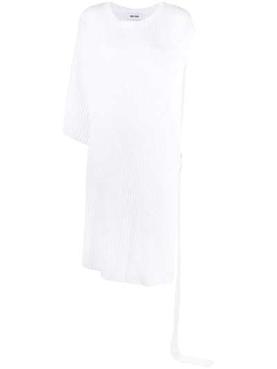 Each X Other Asymmetric Chunky-knit Jumper In White