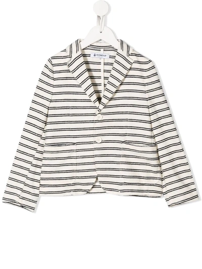 Dondup Kids' Striped Soft Blazer In White