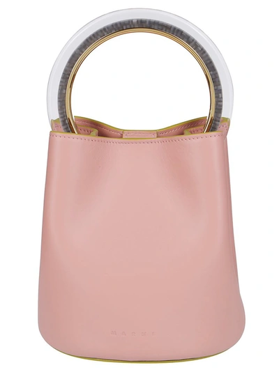 Marni Pink Pannier Bucket Bag