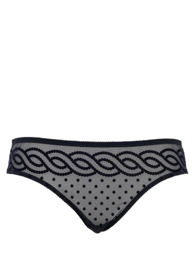 Stella Mccartney Low Rise Briefs In Blue