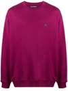 Acne Studios Oversized Sweatshirt Dark Pink