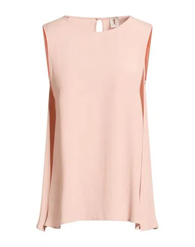 1-one Woman Top Pink Size 6 Acetate, Silk