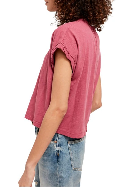 Free People You Rock T-shirt In Bay Berry