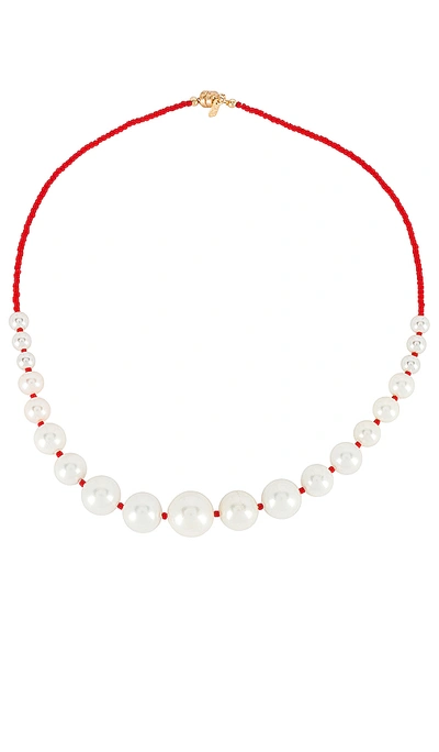 Joolz By Martha Calvo Crescendo Necklace In Red