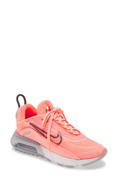 Nike Women's Air Max 2090 Low-top Sneakers In Lava Glow/black/flash Crimson