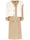 Tiger In The Rain Reworked Burberry And Chanel Trench Coat In Neutrals