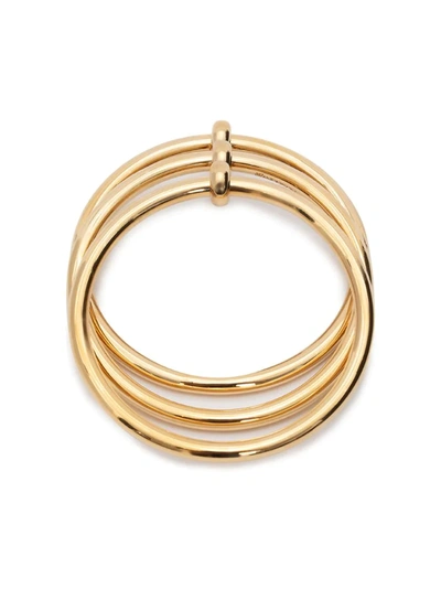 Jw Anderson Bangle Stack - Triple In Gold